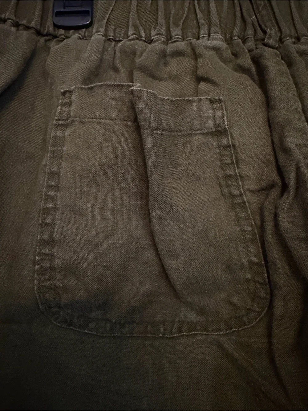 Quince Women’s Size Large Extra Large Martini Olive Green European Linen Pants